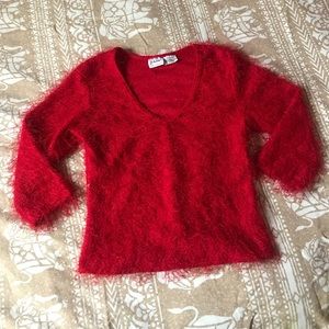 Vintage 90’s fuzzy knit top